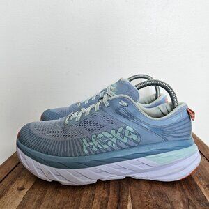 Hoka One One Bondi 7 Women’s Size 7.5 Blue 1110519 BFBG Running Sneakers Shoes